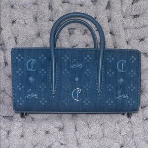 Christian Louboutin Denim Blue Tote